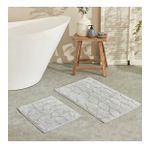 Karaca Home Elegant 50x80 cm 50x40 cm Gri Paspas Set