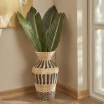 Karaca Home Feline 45 cm Hasır Vazo Natural Renk ve Şık Tasarımıyla Ev Dekorasyonuna Uygun