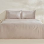 Karaca Home Felves %100 Pamuk Çift Kişilik Nevresim Takımı Açık Gri - 200 x 220 cm