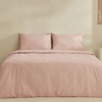 Karaca Home Fiora Pamuk Soft Touch Pembe 200 x 220 cm Çift Kişilik Nevresim Takımı