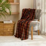 Karaca Home Flanel Throw Beyaz-Kırmızı TV Battaniyesi
