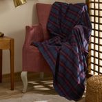 Karaca Home Flanel Throw Gri-Kırmızı TV Battaniyesi