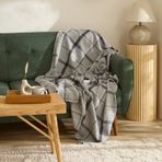 Karaca Home Flanel Throw Gri TV Battaniyesi