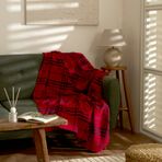 Karaca Home Flanel Throw Kırmızı TV Battaniyesi