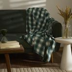 Karaca Home Flanel Throw Koyu Bej-Yeşil TV Battaniyesi