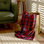 Karaca Home Flanel Throw Koyu Kırmızı TV Battaniyesi