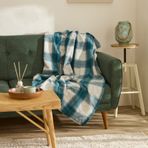 Karaca Home Flanel Throw Turkuaz TV Battaniyesi