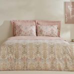 Karaca Home Flovy %100 Pamuk Pudra Çift Kişilik 200x220 cm Nevresim Takımı
