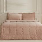 Karaca Home Flufy Pudra Çift Kişilik Soft Dream Comfort Uyku Seti