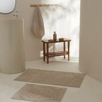 Karaca Home Foley Bej 2'li Banyo Paspası