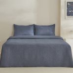 Karaca Home Gomez Çift Kişilik Yatak Örtüsü Seti Mavi - 230 x 240 cm