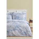 Karaca Home Hayley %100 Pamuk Çift Kişilik Mavi Nevresim Takımı