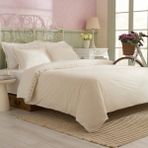 Karaca Home Helia Nakışlı %100 Pamuk Çift Kişilik Nevresim Takımı Beyaz - 200 x 220 cm