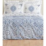 Karaca Home Ida Mavi %100 Pamuk Tek Kişilik Nevresim Takımı