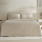 Karaca Home Jemma 120 Tel Pamuk Saten Bej 200 x 220 cm Çift Kişilik Nevresim Takımı