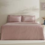 Karaca Home Jemma 120 Tel Pamuk Saten Pudra 200 x 220 cm Çift Kişilik Nevresim Takımı