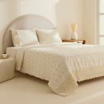 Karaca Home Lacera Brodeli Çift Kişilik Nevresim Takımı Ekru - 200 x 220 cm