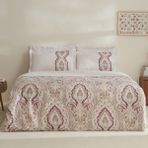 Karaca Home Lemy Pamuk Saten Bordo 200 x 220 cm Çift Kişilik Nevresim Takımı
