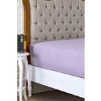 Karaca Home Lila Penye Fitted/Lastikli Çift Kişilik Çarşaf