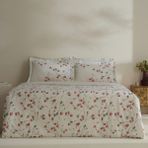 Karaca Home Lilian Pamuk 120 Tel Çift Kişilik Saten Nevresim Takımı - 200 x 220 cm - Beyaz