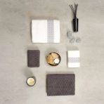 Karaca Home Lossi Offwhite Gri %100 Pamuk Hamam Seti