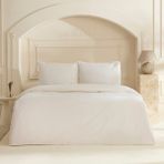 Karaca Home Lumier %100 Pamuk Çift Kişilik Nevresim Takımı Beyaz - 200 x 220 cm