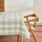 Karaca Home Luna Ekoseli Pvc Masa Örtüsü Yeşil - 100 x 140 cm