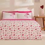 Karaca Home Luvio %100 Pamuk Çift Kişilik Nevresim Takımı Pembe - 200 x 220 cm