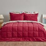 Karaca Home Lydia Bordo Çift Kişilik Stripe Comfort Set