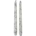 Karaca Home Marble 2'li Beyaz Şamdan Mum - Renkli