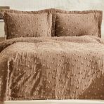 Karaca Home Mary Çift Kişilik Yatak Örtüsü Takımı Latte - 240 x 250 cm - Kahve