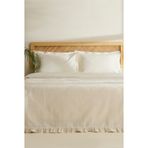 Karaca Home Maye %100 Pamuk Fırfırlı Çift Kişilik Tek Pike Beyaz Beyaz