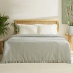 Karaca Home Maye %100 Pamuk Fırfırlı Çift kişilik Tek Pike Mint