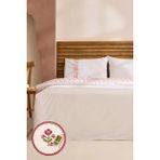 Karaca Home Merletto %100 Pamuk Kanaviçe Nakışlı Çift Kişilik Nevresim Takımı Beyaz - 200 x 220 cm
