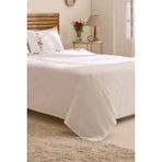 Karaca Home Miretta %100 Pamuk Kanaviçe Nakışlı Çift Kişilik Nevresim Takımı Beyaz - 200 x 220 cm