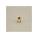 Karaca Home New Year Yılbaşı Lana Şamdan Gold 6,5 x 5,8 x 9,8 cm