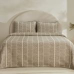 Karaca Home Noah Çift Kişilik Yatak Örtüsü Seti Gri - 240 x 260 cm