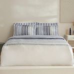Karaca home nolan çift kişilik nevresim takımı - 200 x 220 cm - Açık Mavi