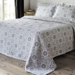 Karaca Home Oriental Çift Kişilik Yatak Örtüsü Set Antrasit - 230 x 240 cm