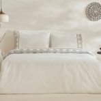 Karaca Home Orvin Çift Kişilik Nakışlı Nevresim Takımı Beyaz - 200 x 220 cm