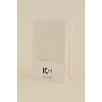 Karaca Home Penye Fitted 100x200+30 cm Off White Tek Kişilik Çarşaf
