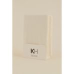 Karaca Home Penye Fitted Çarşaf Tek Kişilik 100 x 200+30 cm Offwhite - 100 x 200 - Beyaz
