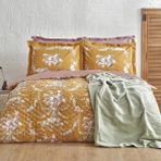 Karaca Home Petra Çift Kişilik Winter Set Battaniyeli Takım Yeşil - 200 x 220 cm