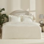Karaca Home Rayas Nakışlı %100 Pamuk Çift Kişilik Nevresim Takımı Beyaz - 200 x 220 cm