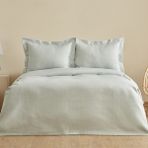Karaca Home Renessa %100 Pamuk Çift Kişilik Yatak Örtüsü Adaçayı - Yeşil - 240 x 250 cm
