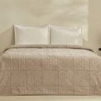 Karaca Home Rita Tek Kişilik Emboss Battaniye Açık Gri - 160 x 220 cm
