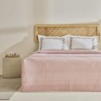 Karaca Home Roshell %100 Pamuk Çift Kişilik Pike Takımı Pudra