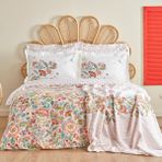 Karaca Home Sarthe Pamuk Çift Kişilik Nevresim Pike Takımı Multicolor - Renkli - 200 x 220 cm