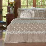 Karaca Home Sasil Çift Kişilik Yatak Örtüsü Seti Bej - 240 x 250 cm