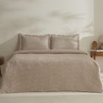 Karaca Home Secret Çift Kişilik Yatak Örtüsü Seti Bej - 240 x 250 cm